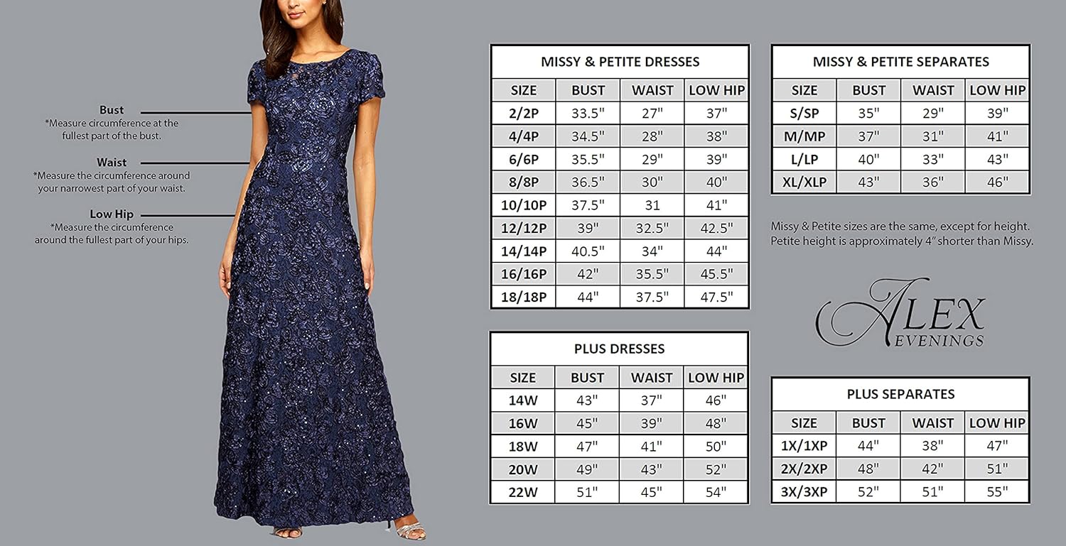 Alex Evenings Women's Plus Size Long Velvet Dress - Image 4