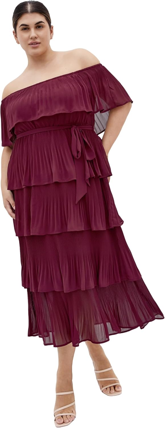 City Chic Women's Dress-Night Garden - Image 7