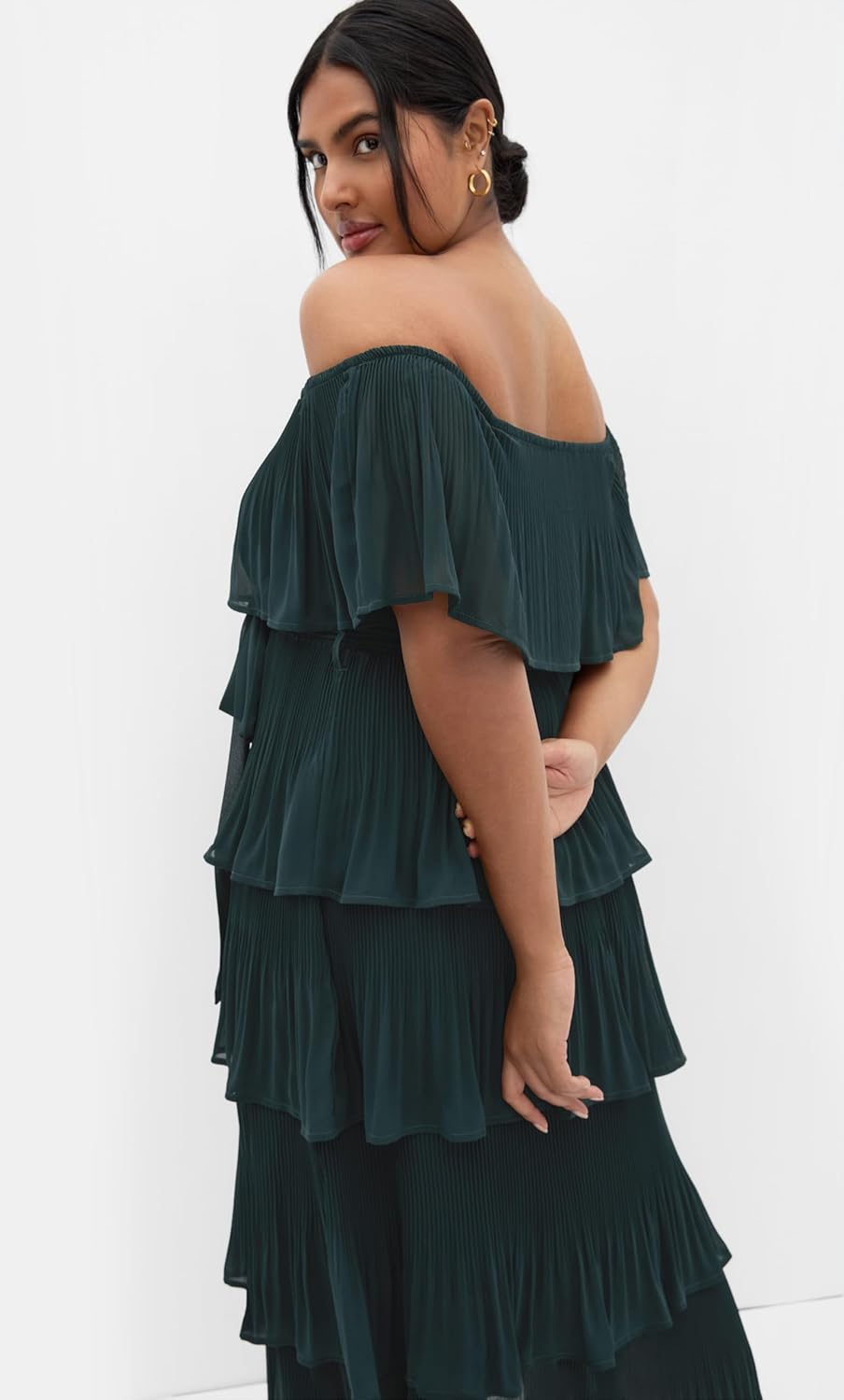 City Chic Women's Dress-Night Garden - Image 3