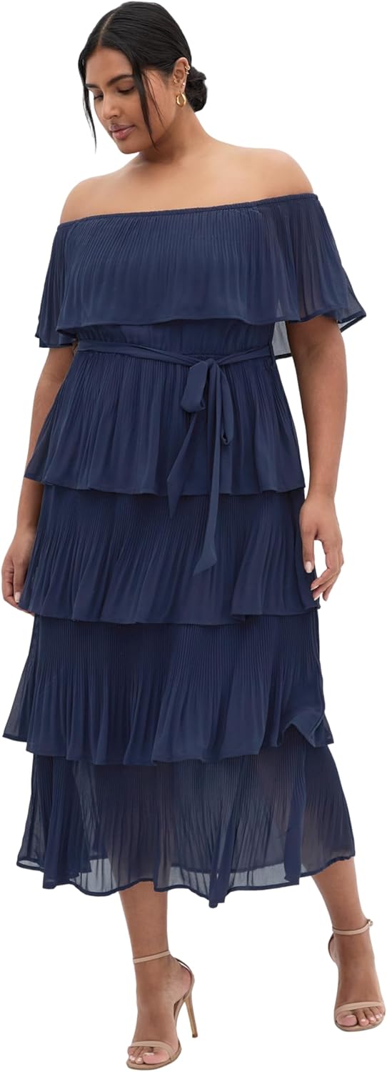 City Chic Women's Dress-Night Garden - Image 8