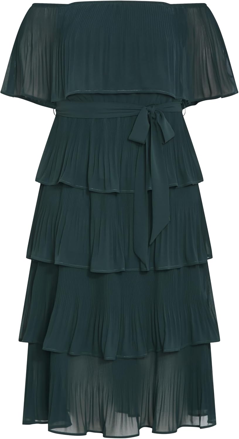 City Chic Women's Dress-Night Garden - Image 4
