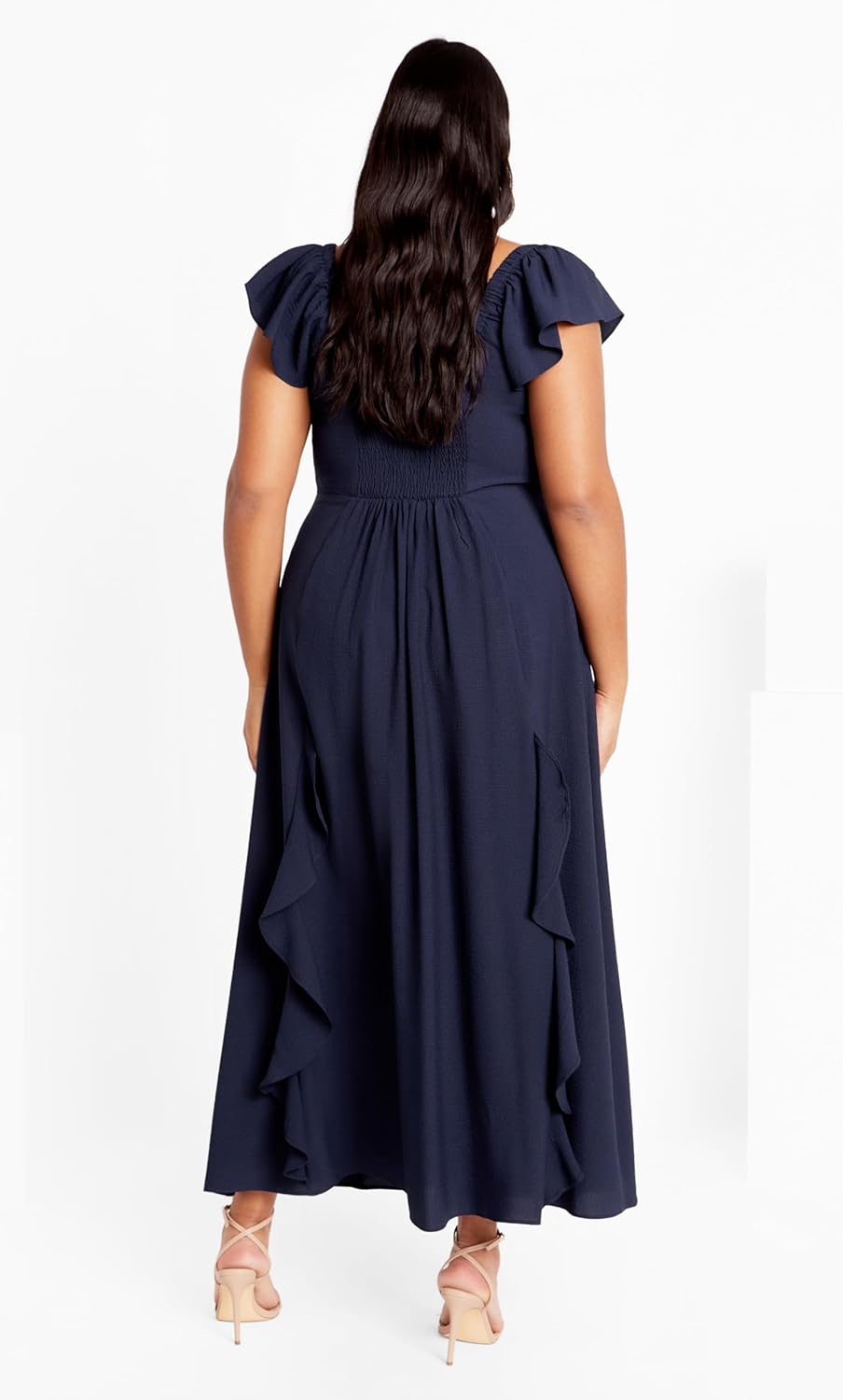 City Chic Women's Plus Size Dress - Fee Frill Maxi - Image 3
