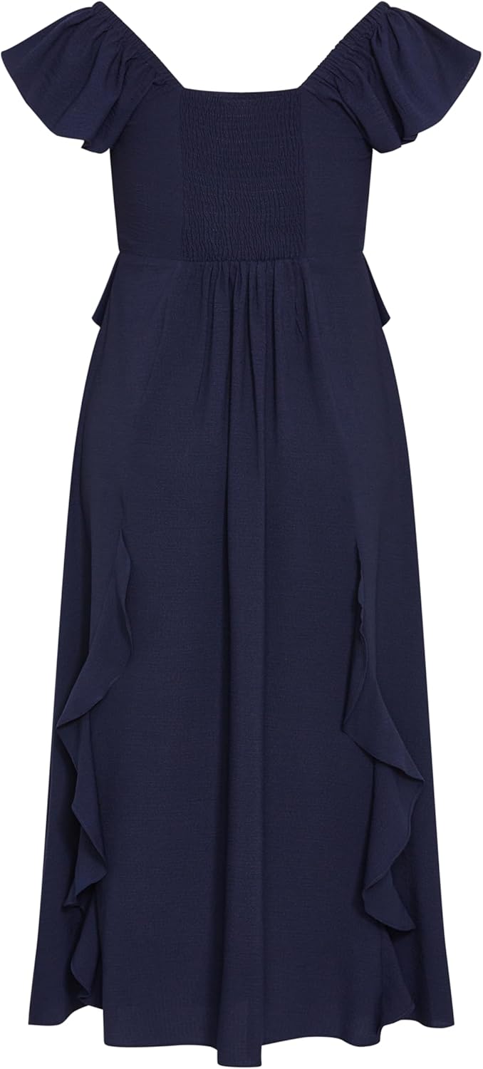 City Chic Women's Plus Size Dress - Fee Frill Maxi - Image 5
