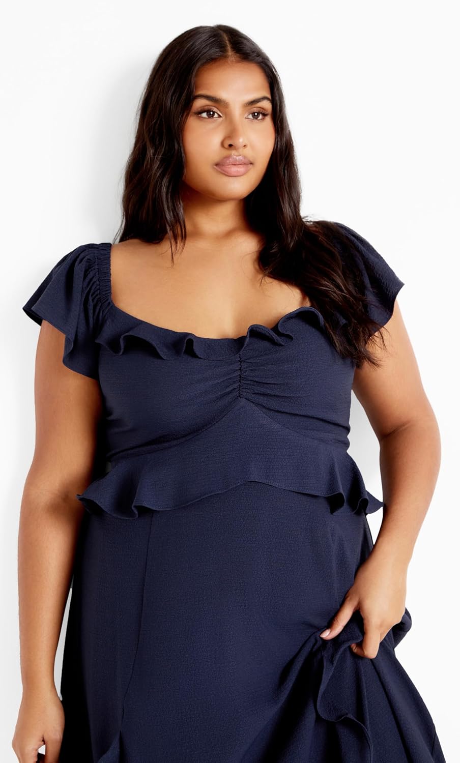 City Chic Women's Plus Size Dress - Fee Frill Maxi - Image 2