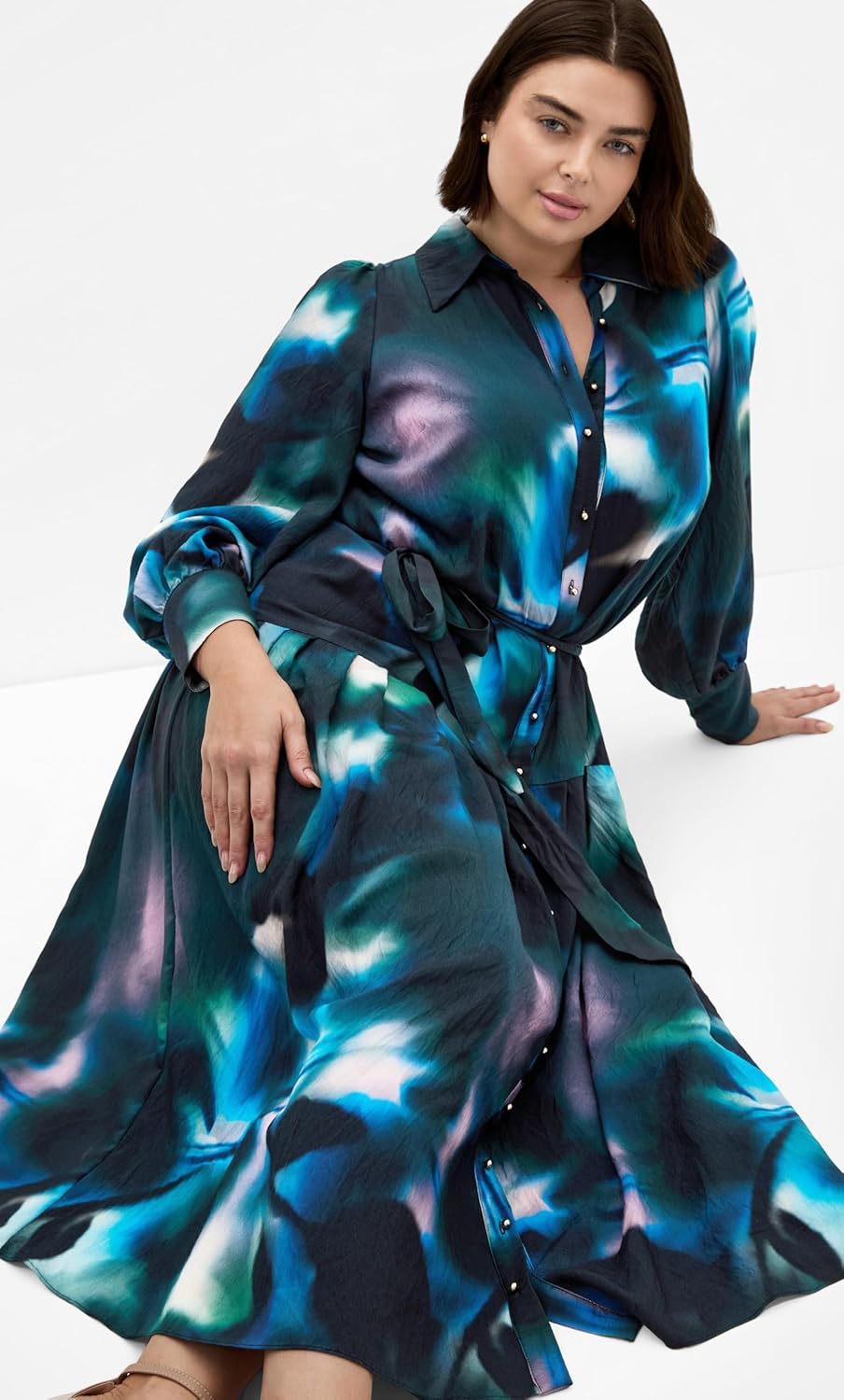 City Chic Women's Plus Size Dress - Haze Bloom Maxi - Image 3