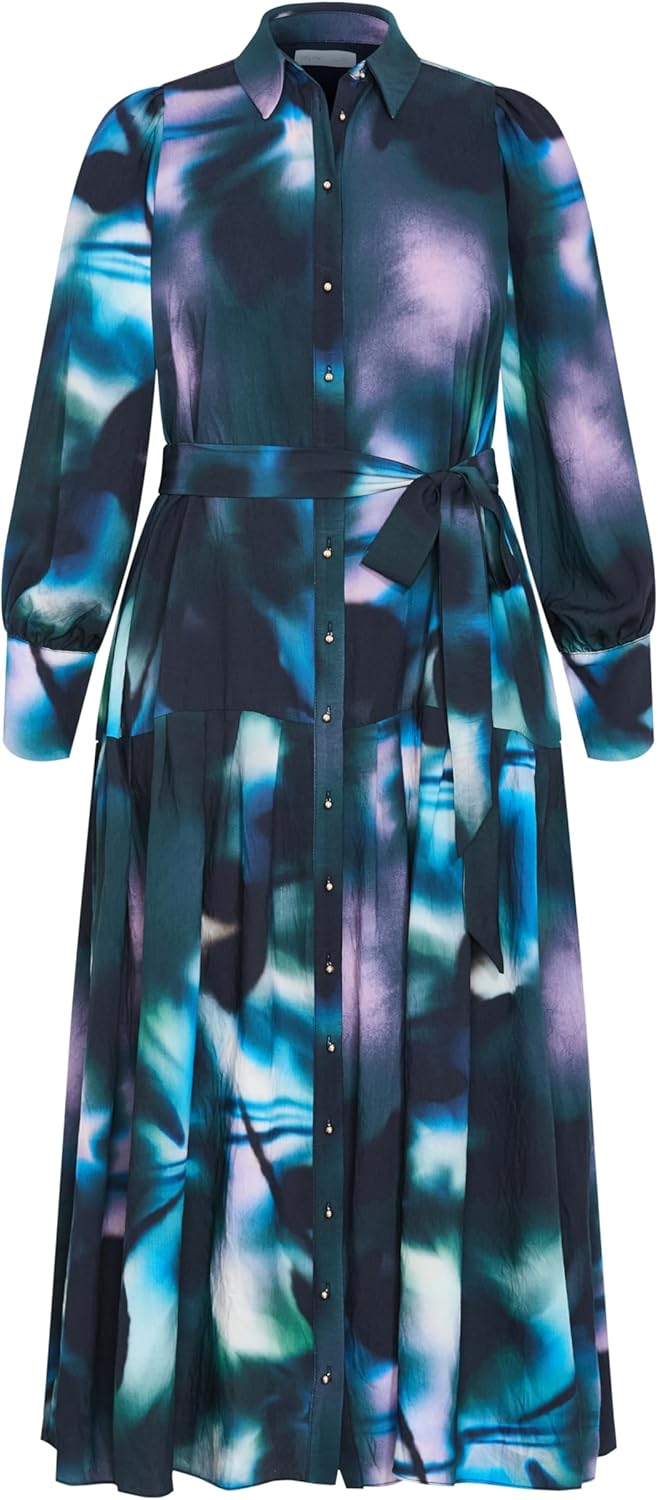 City Chic Women's Plus Size Dress - Haze Bloom Maxi - Image 4