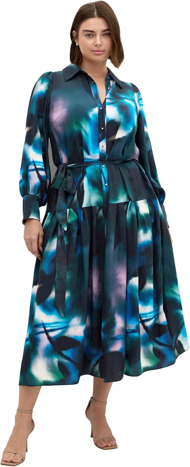 City Chic Women's Plus Size Dress - Haze Bloom Maxi