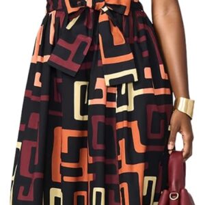 D'IYANU | Ronke African Print Dress for Women \u2013 Elegant African Attire \u2013 Ankara & Kente Dress in Regular & Plus Sizes