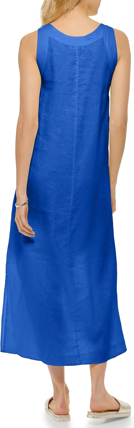 DKNY Women's Lightweight Linen Maxi Dress - Image 4