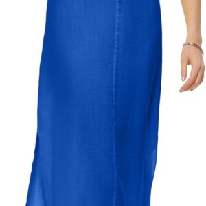 DKNY Women's Lightweight Linen Maxi Dress