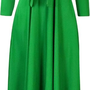 EIDEFE Womens Elegant Long Sleeve Dresses Oversize Fashion Maxi Dress Solid Slim Dresses