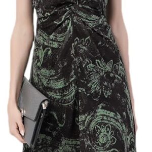 Hdhdeueh Women Chiffon Printed Maxi Dress V-Neck Short Sleeve Cinched Waist A-Line Elegant Long Dresses