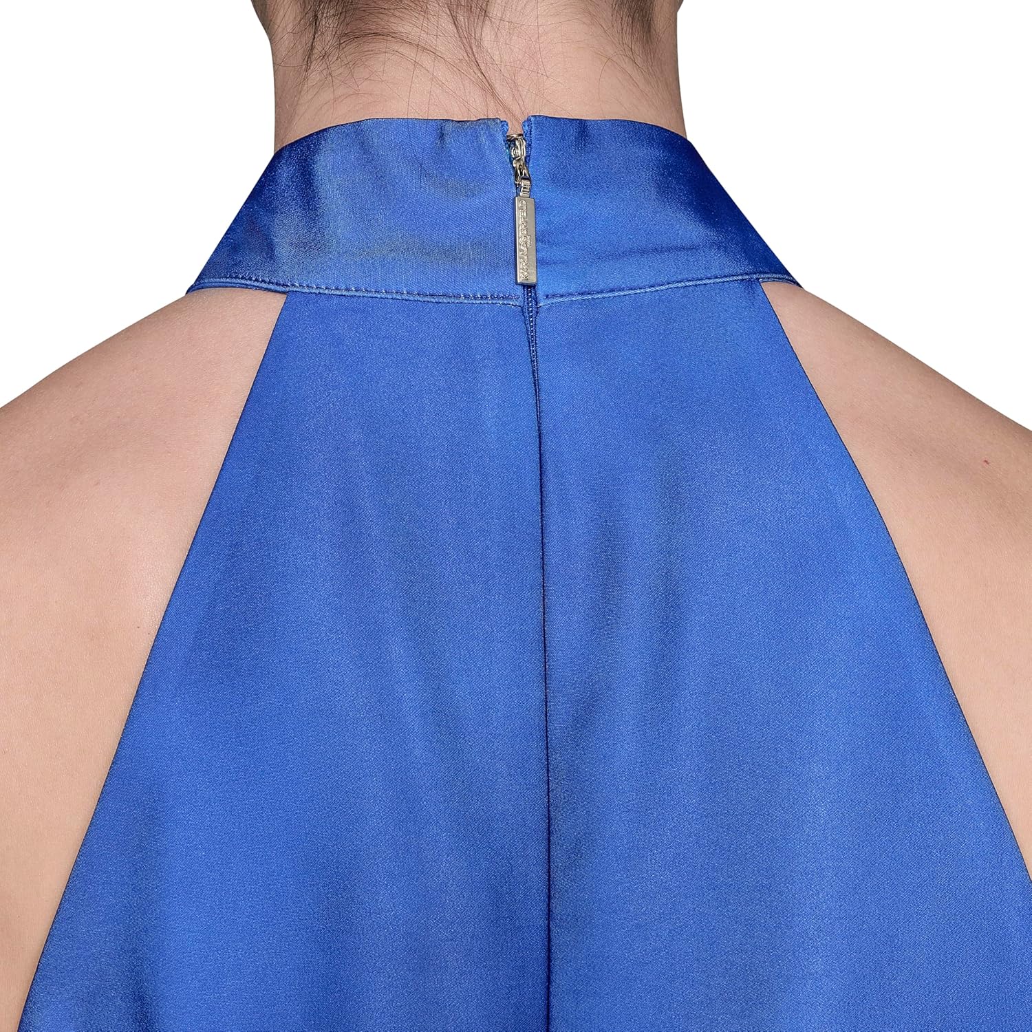 KARL LAGERFELD Women's Sleeveless Halter Neck Maxi Dress - Image 7