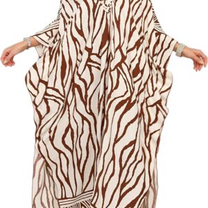 KEYLORTING Women\u2019s Kaftan Beach Cover Up Dress Plus Size Summer Swimsuit Loungewear Maxi Dress