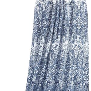 Lace Printed Maxi Dress for Women, Sleeveless Summer Sundress, Long Flowy Loose