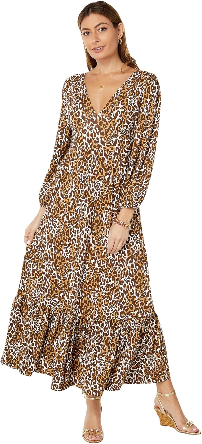 Lilly Pulitzer Ivette 3\/4 Sleeve Maxi Dress