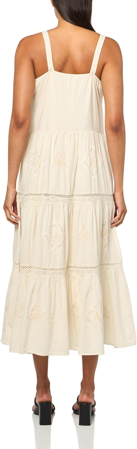 Lucky Brand Women's Embroidered Lace Tiered Maxi Dress - Image 2