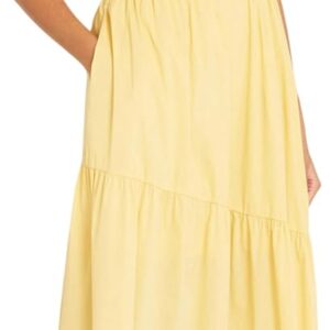 Luxely Spaghetti Strap Angled Tiered Maxi Pockets | Summer Casual Dresses for Women