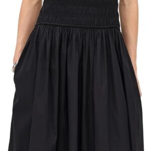 Madewell Women's Poplin Smocked Maxi Dress