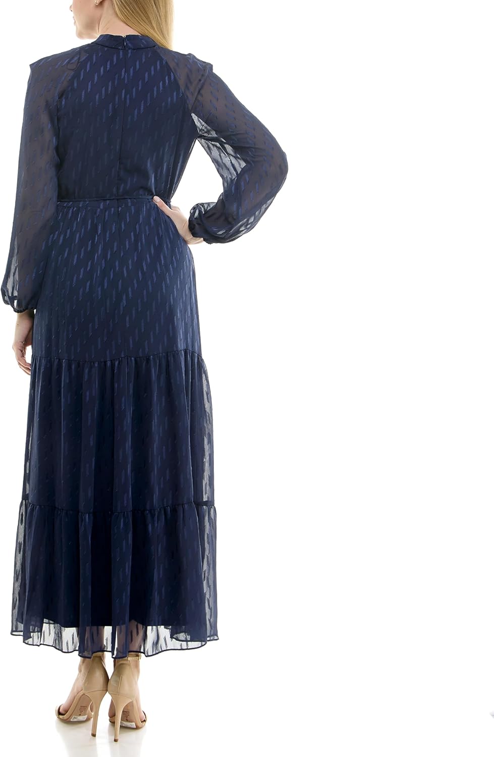 Maison Tara Women's Printed Long Sleeve Maxi Dress - Image 4