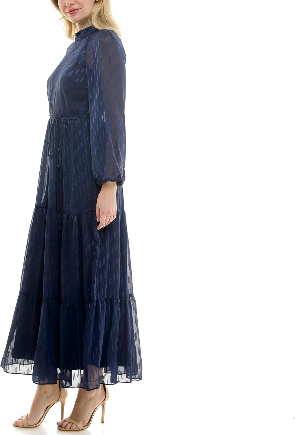 Maison Tara Women's Printed Long Sleeve Maxi Dress - Image 7