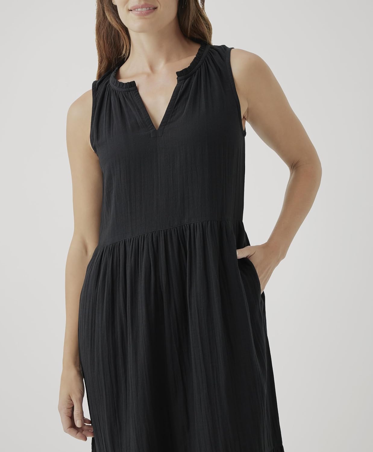 Pact Organic Cotton Women's Ruffled Maxi Dress - Image 6