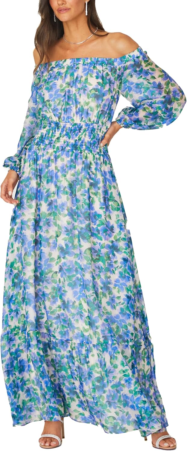 Shoshanna Women's Watercolor Rose Floral Athena Dress