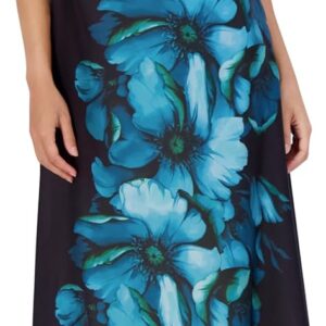 Siena Women's Sleeveless Flower Halter Neck Maxi Dress