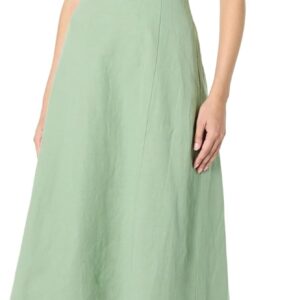 The Drop Women's Daphne Square Neck Linen Maxi Dress