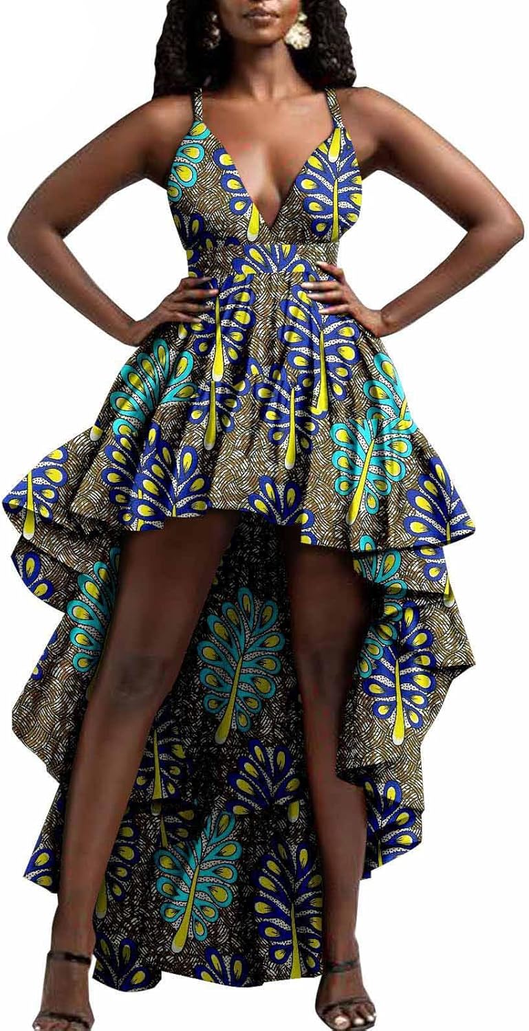 Women Maxi Dres Long Dress Casual V Neck Loose Prom Dresses - Image 3